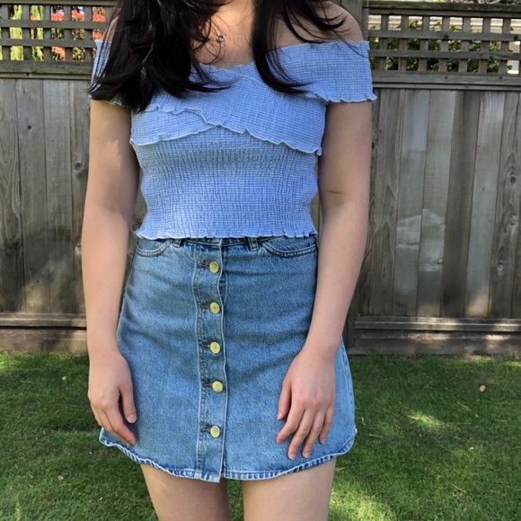 Blue crop top - Picture 4 of 4